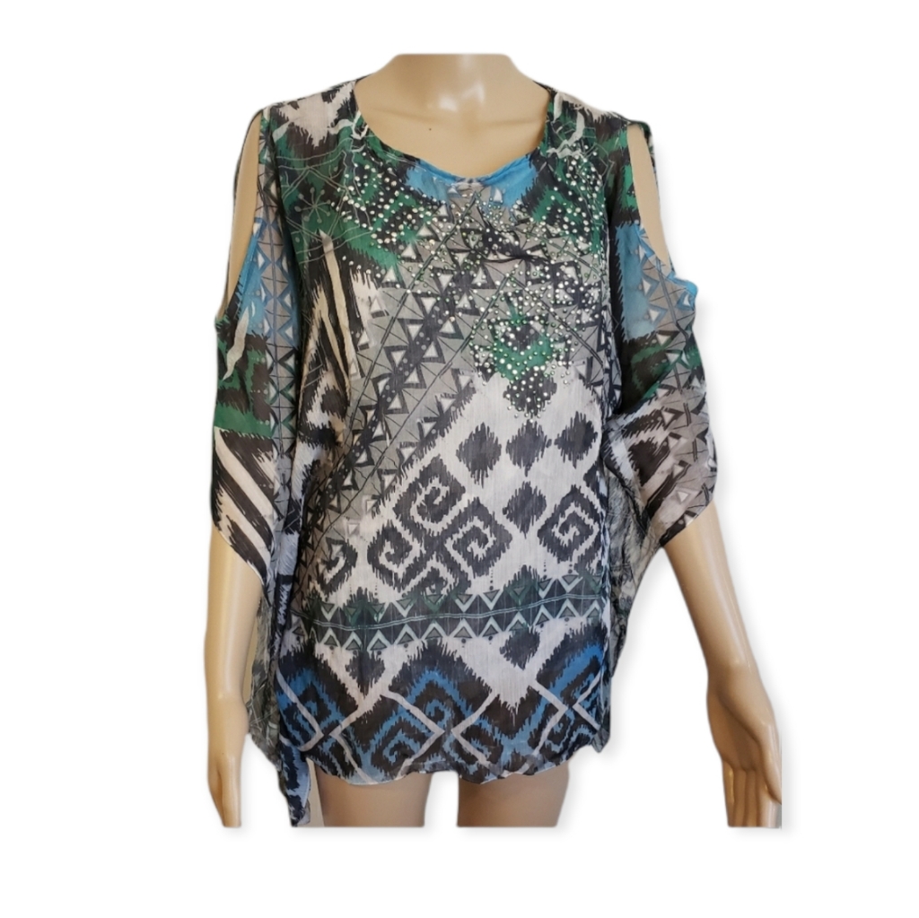 Beaded Batwing Top